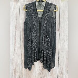 ALL SAINTS 100% Silk Snake Lewis Dress EUC size 10 Medium Whimsigoth Gorpcore